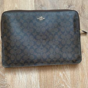 Coach laptop case